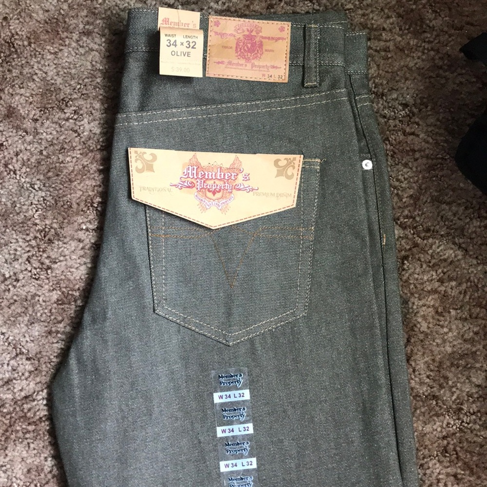 Olive jeans